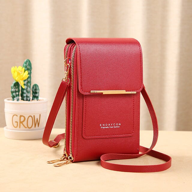 Bolsa Porta Celular Crossbody de Couro - [FRETE GRÁTIS]